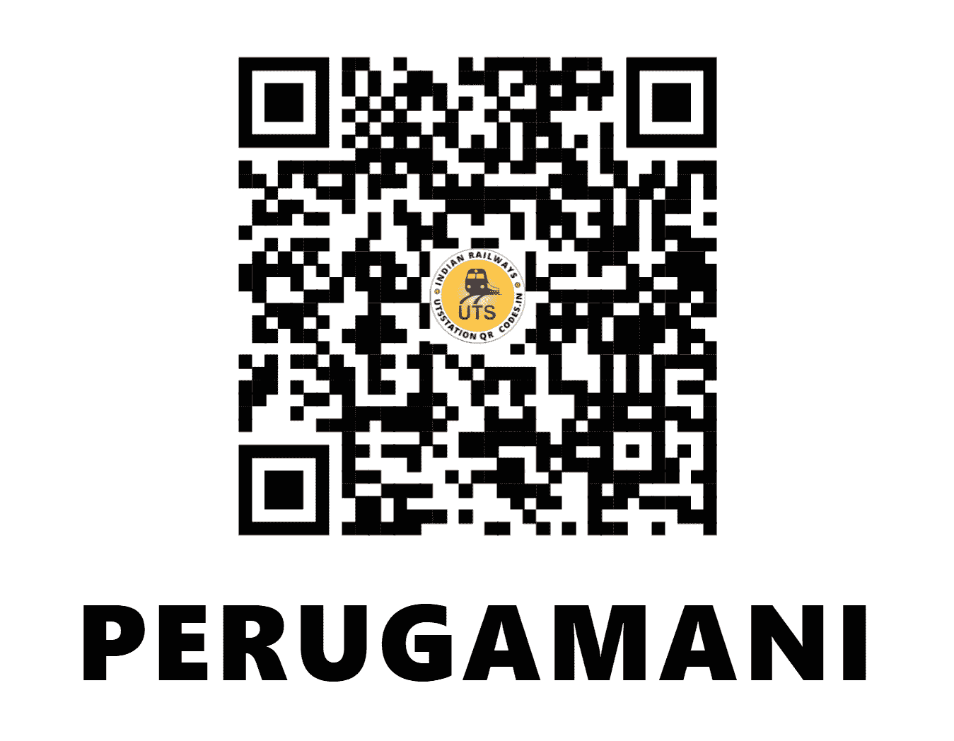 UTS QR Code for PERUGAMANI - PGN - SR (TAMIL NADU)